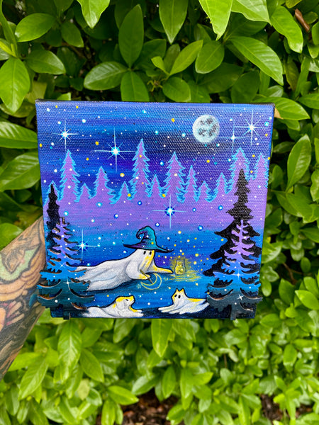 Let’s Paint Under The Stars 6” on canvas gallery panel