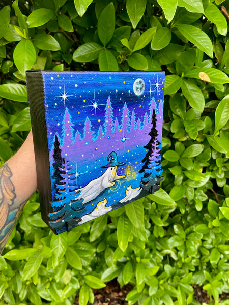 Let’s Paint Under The Stars 6” on canvas gallery panel