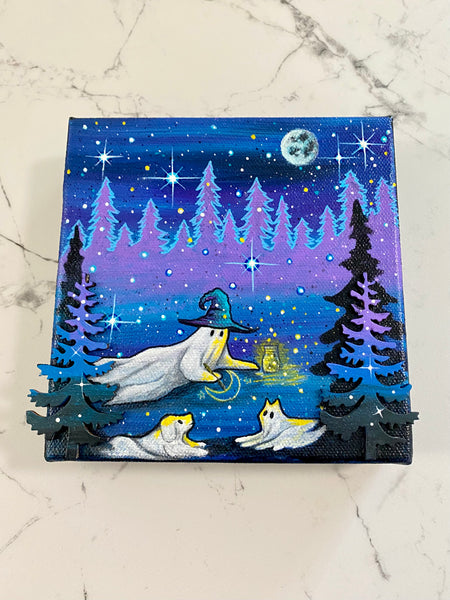 Let’s Paint Under The Stars 6” on canvas gallery panel