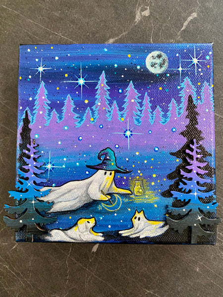 Let’s Paint Under The Stars 6” on canvas gallery panel
