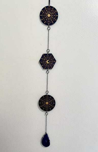 Dream Scape , Black Side of The moon Wall hanging 3” x 27”